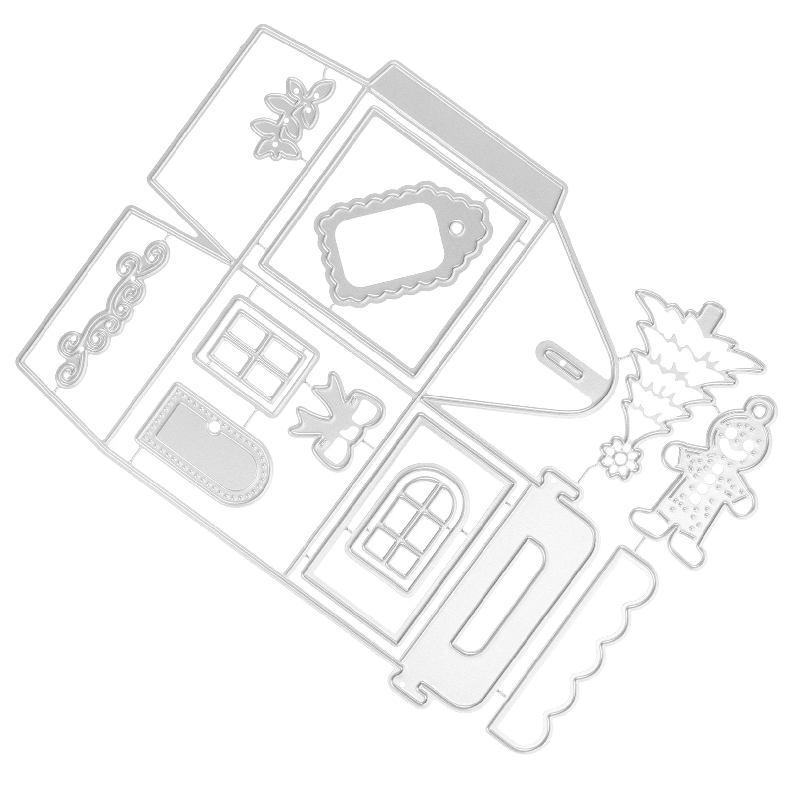 

Xmas Diy House Cutting Die Scrapbooking Album Decorative Paper Craft Tool Metal Stencil Mold For Card Making Photo Frame