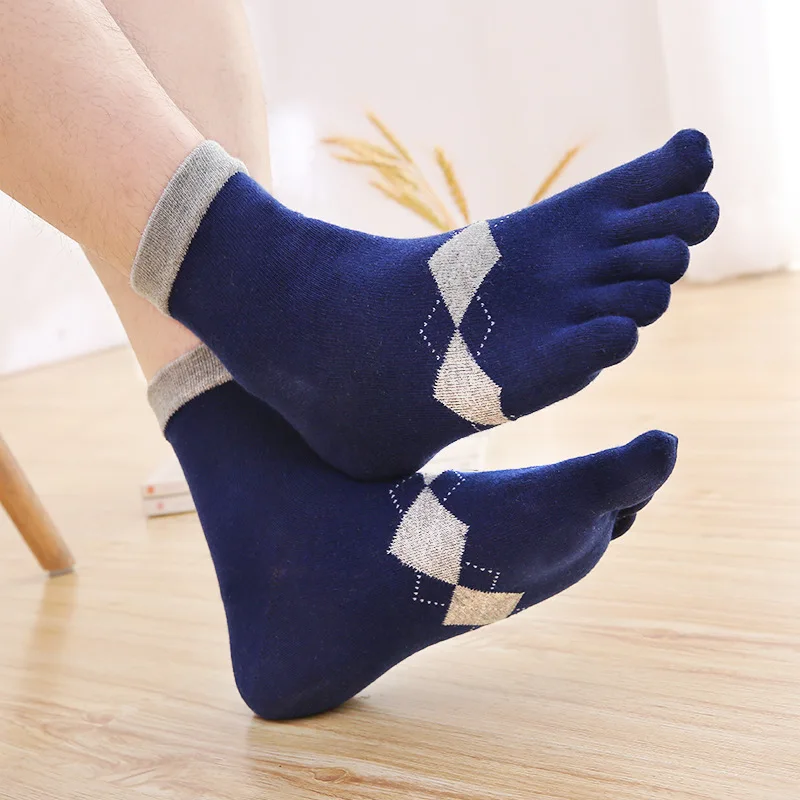 

Five-finger Socks Men's Cotton Long Tube Five-toe Socks Breathable Cotton