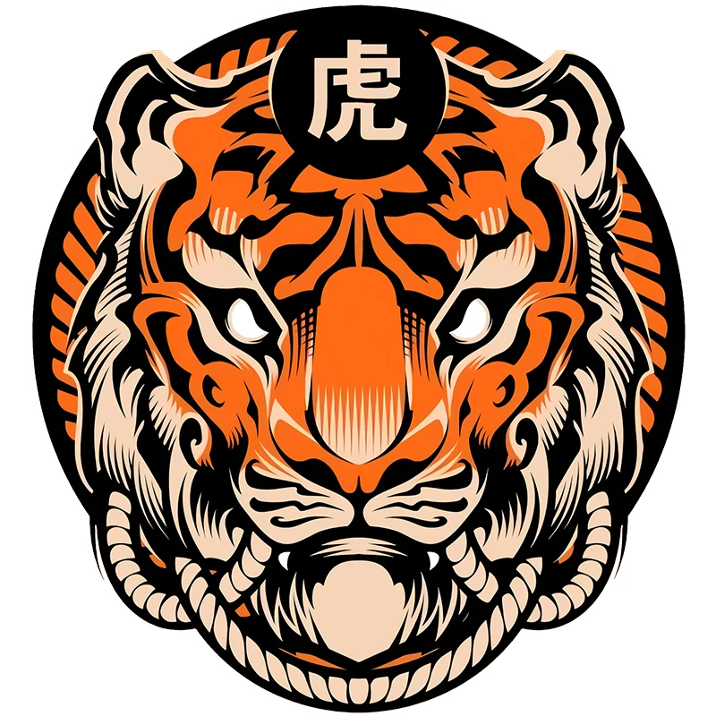 Small TownRuleMylife Tiger Panda Fox Ape Owl Animal Sticker Car Stickers Decal Anime Funny Cute Car Accessories Decoration
