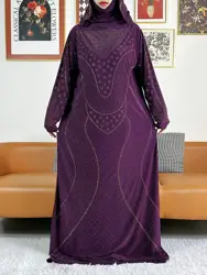 Robe maxi à capuche pour femme musulmane, caftan de prière, hijab turc-africain, dubaï arabe, abaya, vêtements islamiques, ramadan, 1 pièce