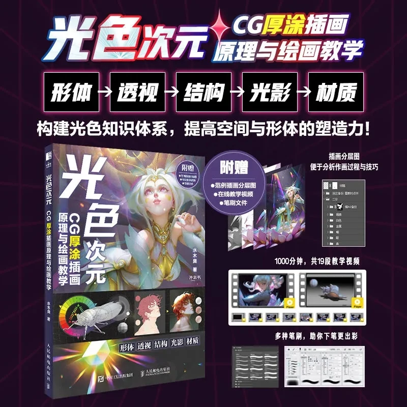 

[CG Painting] Иллюстрации в стиле CG с эффектом объемной росписи | Принципы и методы изучения измерений света и цвета