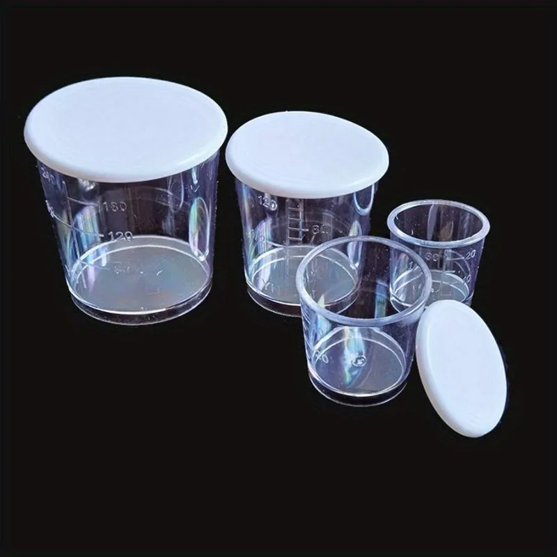 4pcs/set Leak Proof Salad Dressing Containers with Measuring Cup Lid for Fishing Bait Good