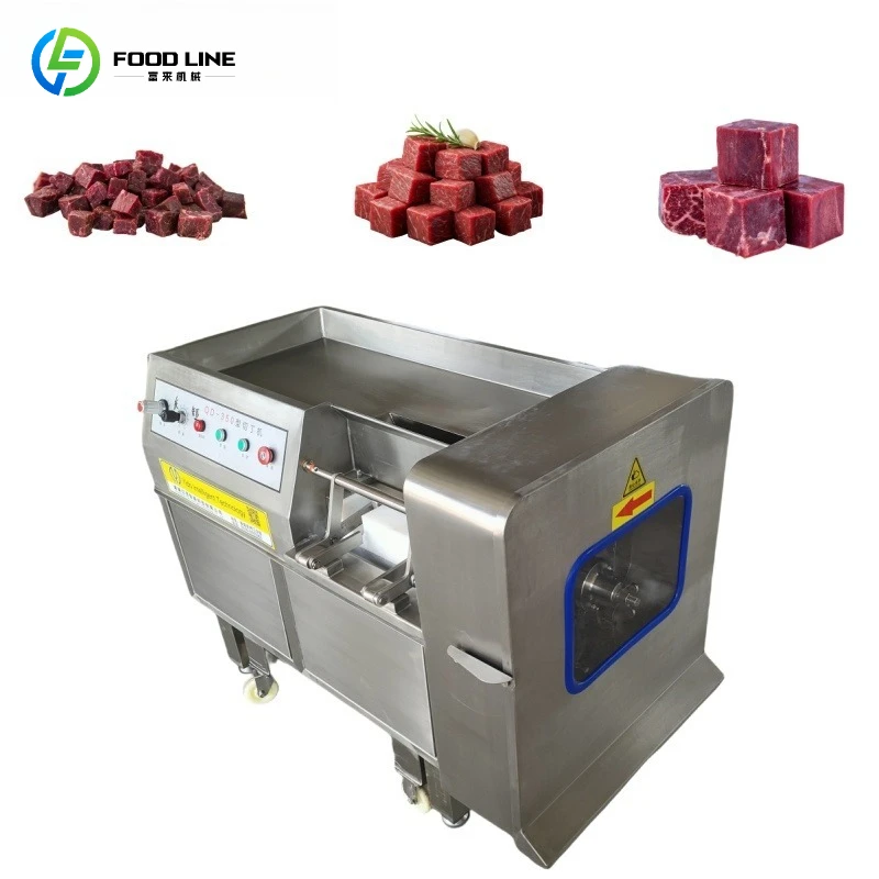 Customized Industrial Frozen Beef Meat Cube Cutting Machine Cutter Meat Slicer Machine Fish Dicing Automatic Meat Dicer