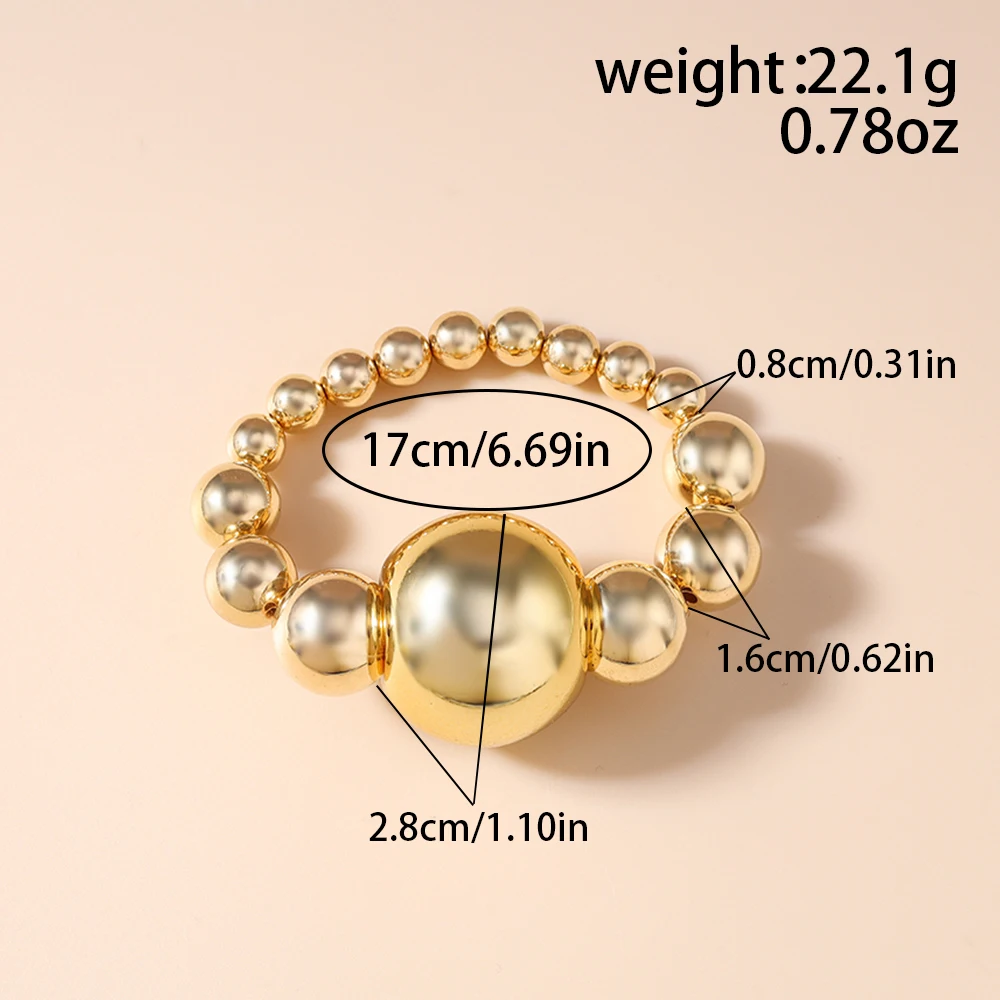 Aihua Große mehrschichtige stapelbare Perlen-Halskette, klobige Kette, Perlen-Halsreifen für Damen, modisch, Nacht, Party, Schmuck, Geschenke – Detail 18