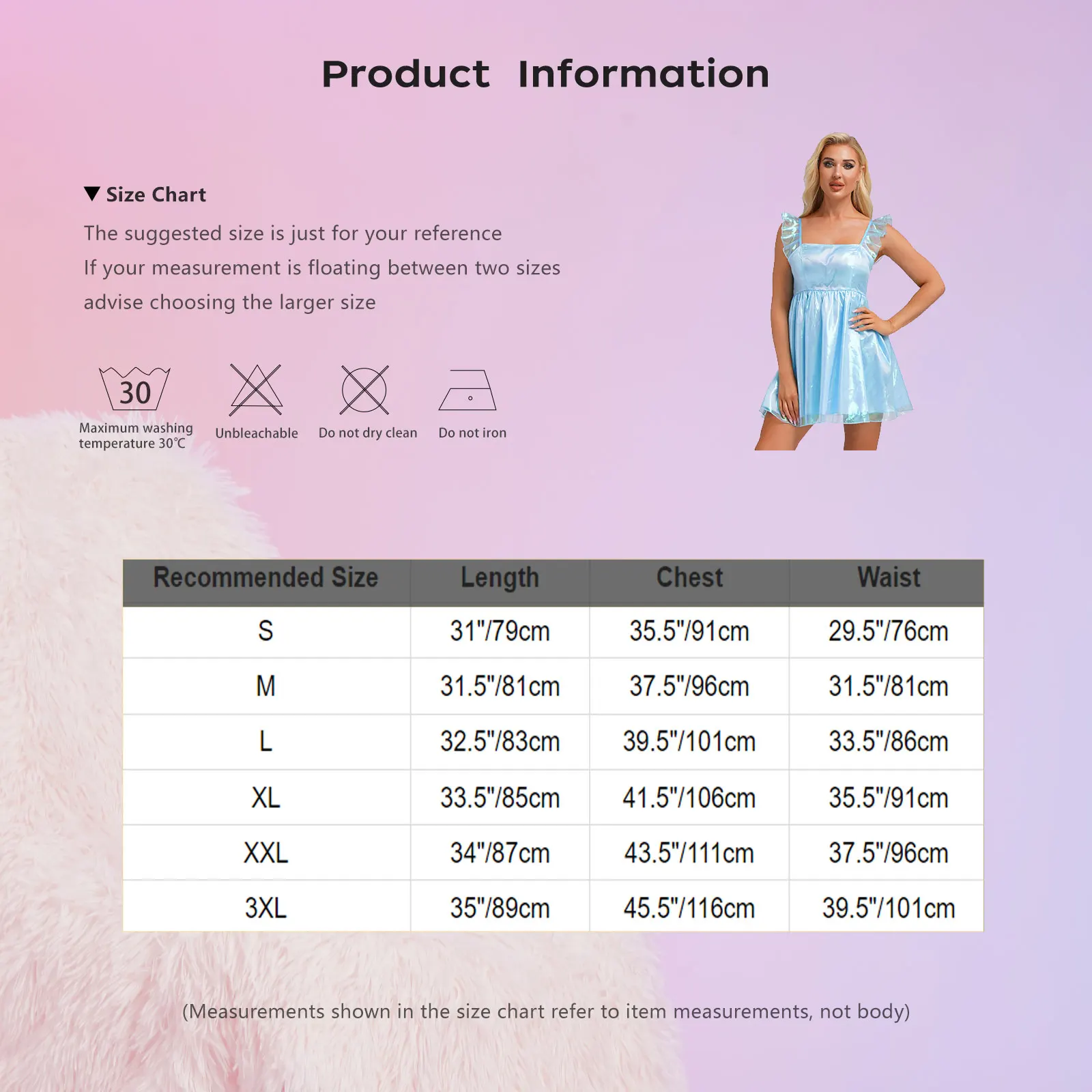 Women Ruffle Sleeve Puffy Dress Shiny Tutu Princess Dress Sparkly Flare A-line Mini Dress Cocktail Party Rave Dance Club Wear