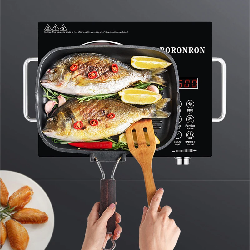 3500W Electric Ceramic Stove 220V Infrared Heating Induction Cooker Household Hot Pot Barbecue Electric Stove