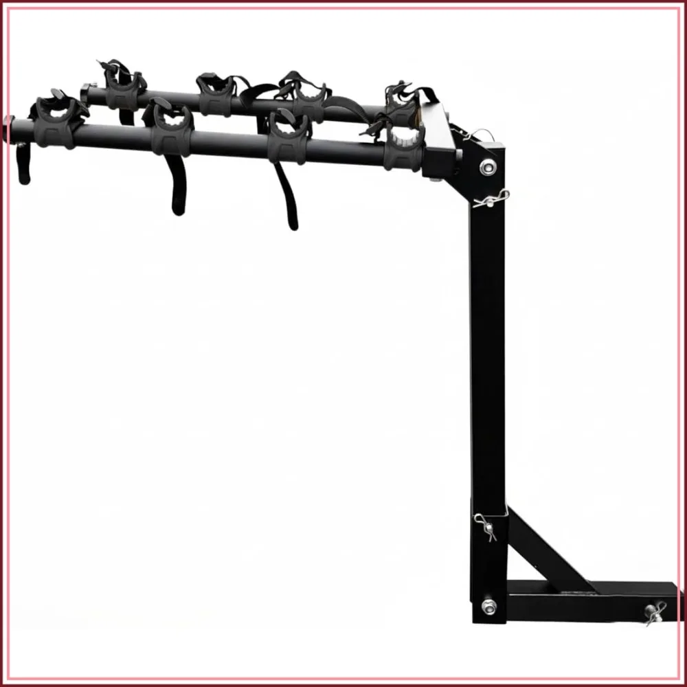 

22" Dual Arm Hitch Mount Bike Rack for 2" Receiver – Heavy-Duty Steel with Safety Reflectors, Fits Car, Truck, SUV