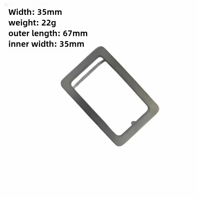 التيتانيوم النقي حزام مشبك 3.5 سنتيمتر واسعة شقة دبوس مشبك 3.8 سنتيمتر غير قابل للصدأ التيتانيوم معدن المضادة للحساسية الرجال النساء تنوعا حزام مشبك #5