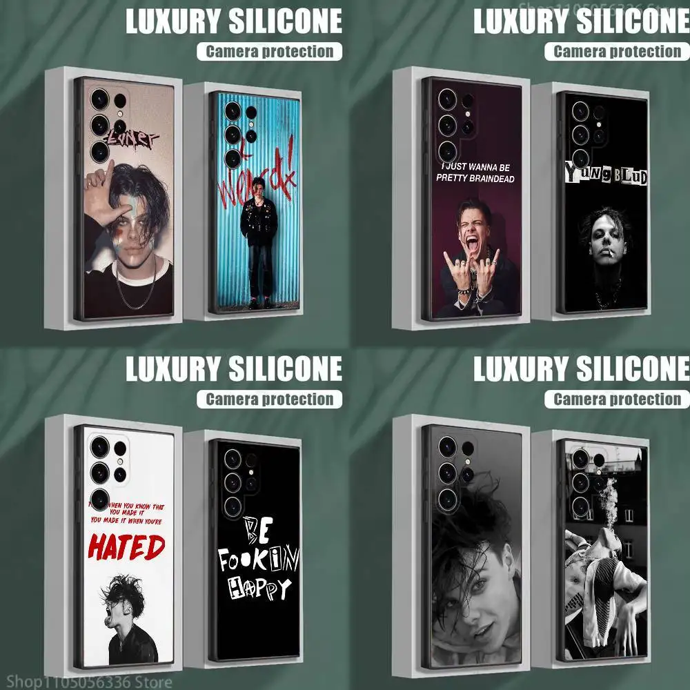 

Y-Yungbluds Singer YB Phone Case For Samsung S25,S24,S23,S22,S21,S20,S10,Ultra,Plus,Lite,FE,Soft Silicone Black Cover