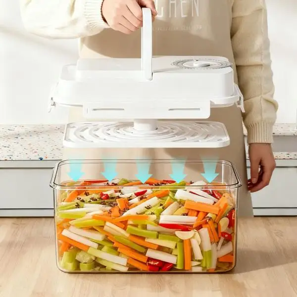 

Large Capacity Fermenting Container Plastic Storage Box Leakproof Food Grade Jar with Lid for Homemade Sauerkraut Kitchen