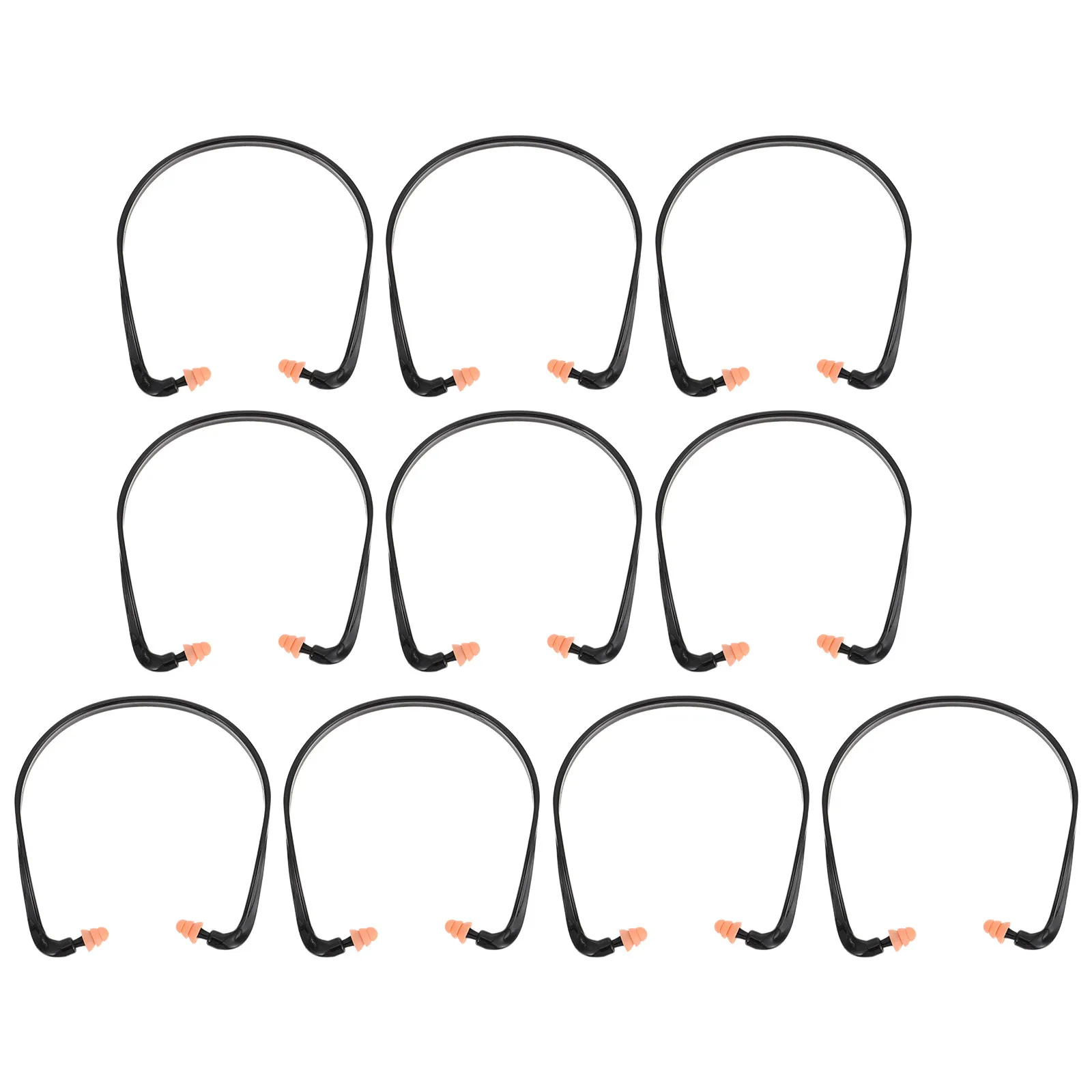 10Pcs High Quality Silicone Ear Plugs Noise Proof Banded Earplugs for Sleep Travel Study Tinnitus Prevention Soft Flexible Sound