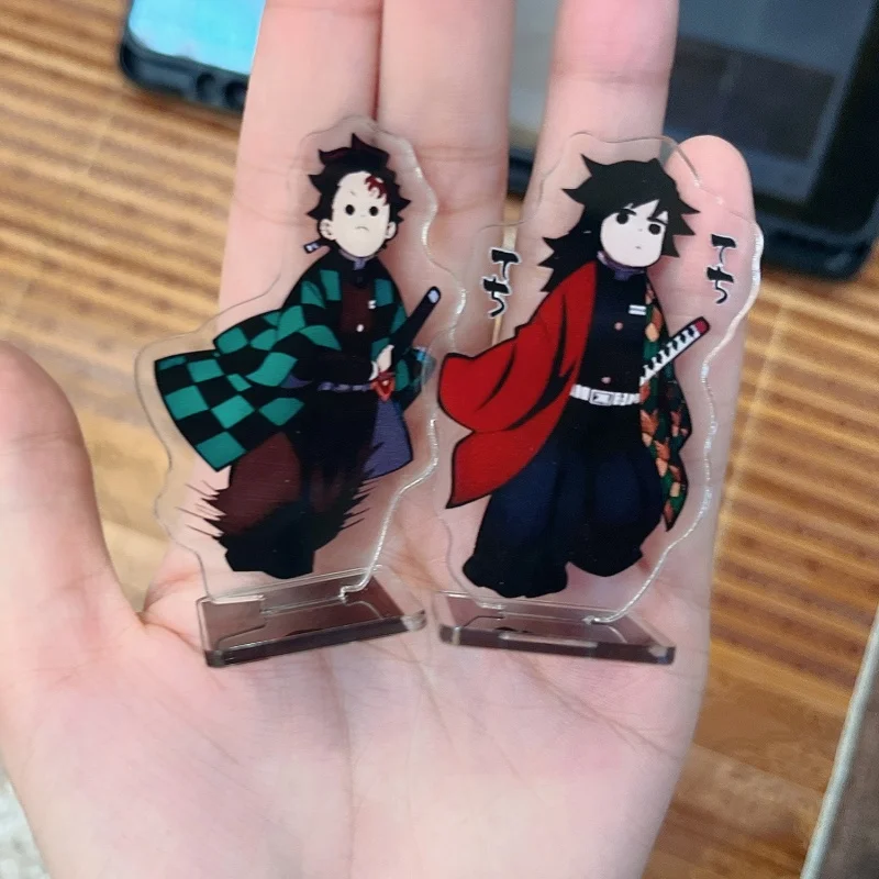 حامل أكريليك أنيمي Demon Slayer يتميز بلوحة زنبركية ملصق مغناطيسي Tomioka Giyuu وTanjirou لهواة الجمع والمعجبين #3