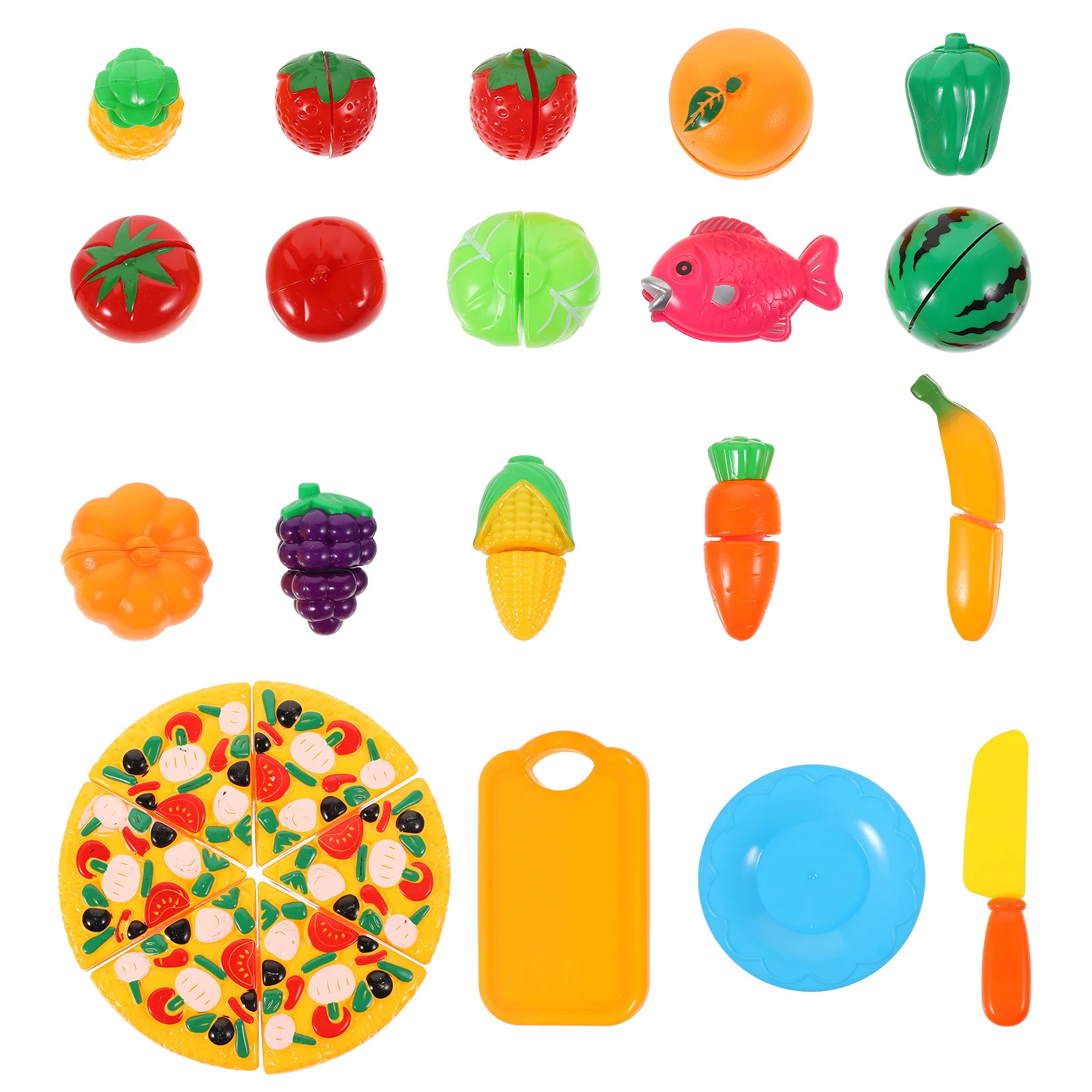 1Set Kind Snijden Simulatie Keuken Speelset Educatief Interactief Pretend Food Fruit Groente Snijset voor kinderen