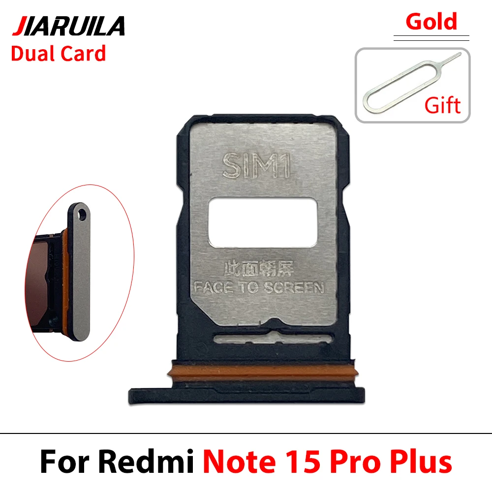 SIM-Kartenhalter, Chip-Slot-Schublade, Halter, Adapter, Zubehör, Reparaturteile für Xiaomi Redmi Note 15 Pro Plus (Dual-Karte) – Detail 6