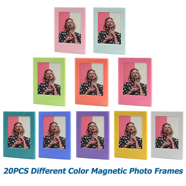 5-20PCS Assorted Color Free Combination Magnetic Photo Frame For Fujifilm Instax Mini Film Intax Mini 12 11Film Mini 8 7s 70 90