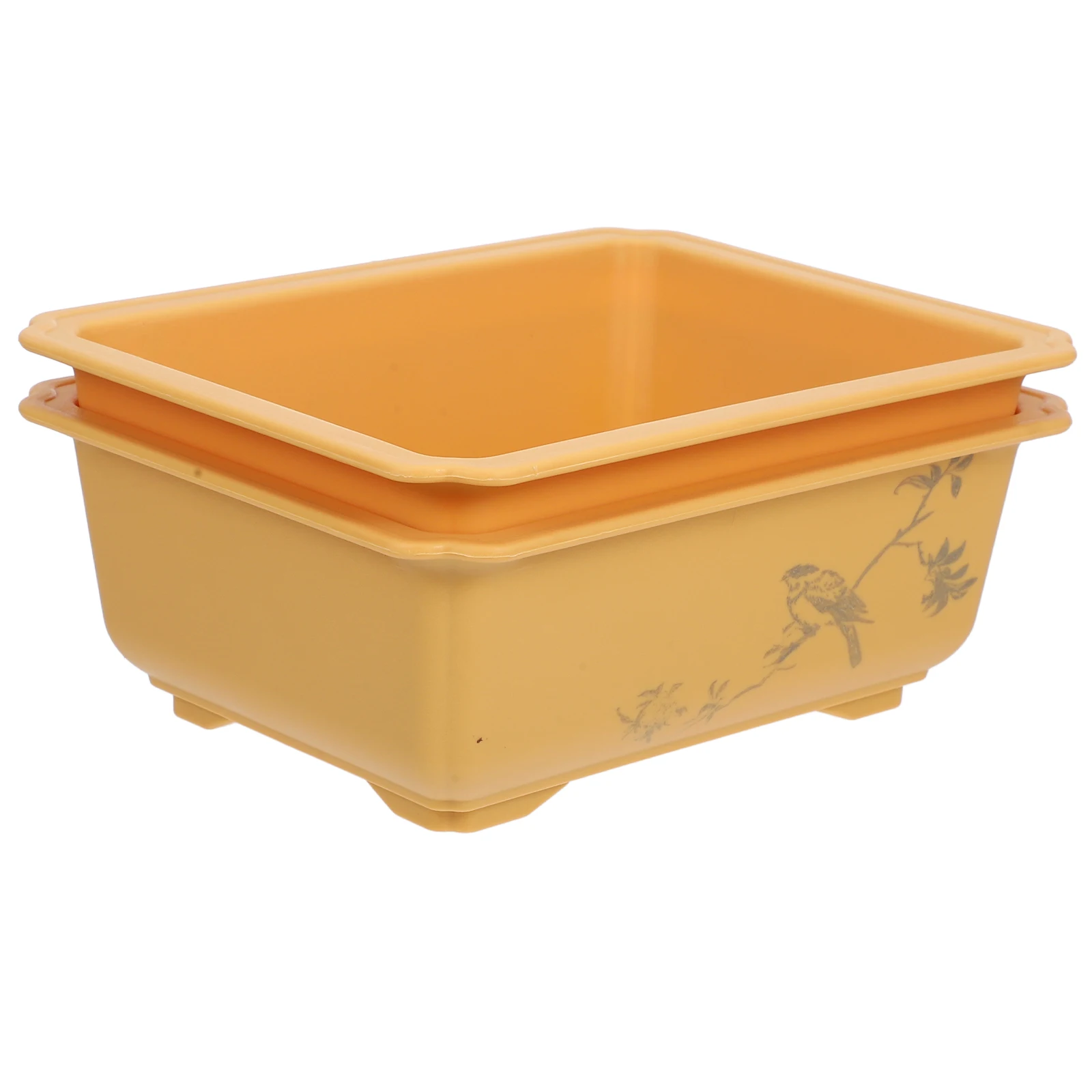 

2 шт. сочные горшки, уличные цветочные комнатные тренировочные кашпо для бонсай, домашний декор, перила для овощей, полипропиленовые коробки