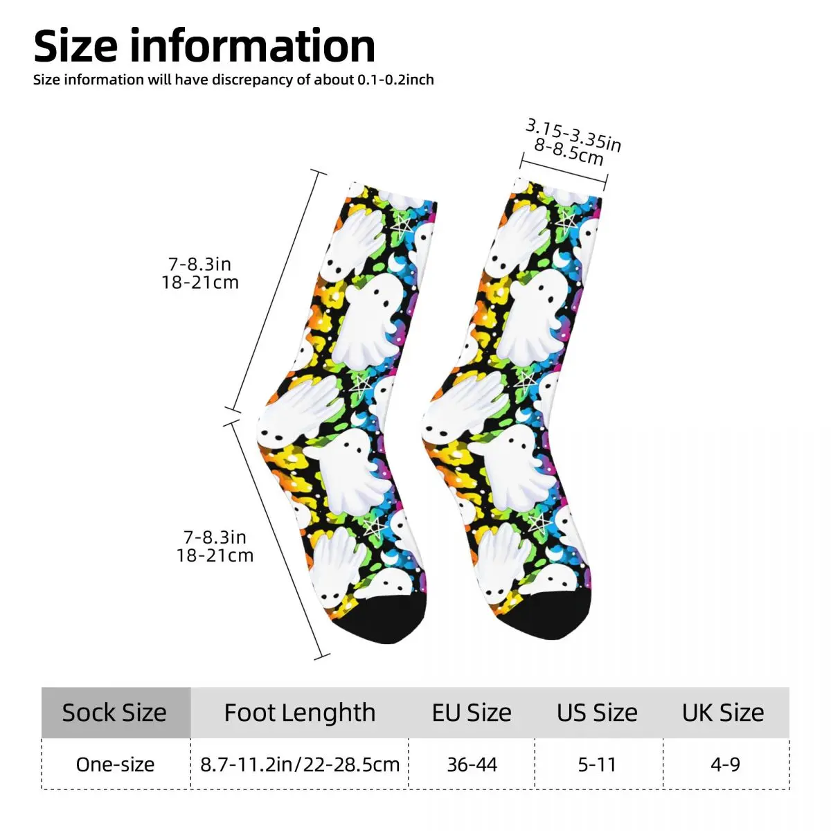 Pride Ghosts Scarf Men Women Socks Outdoor Novelty Spring Summer Autumn Winter Stockings Gift