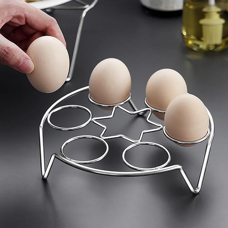 New··1PC Steamed Egg Rack Stainless Steel Steamed Bun Dumplings Steaming Rack Durable Steamer Cooking Accessories