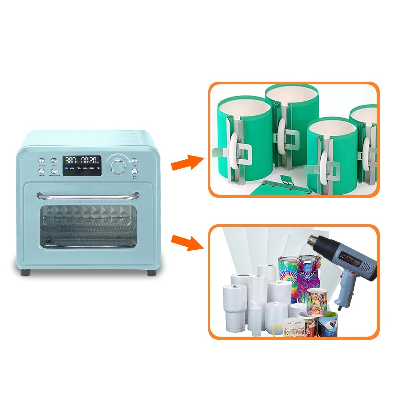Mug Oven Ceramic Cup Sublimation Heat Transfer Equipment DIY Customization Transfer Machine for Water Bottles 360° Heating 16L H