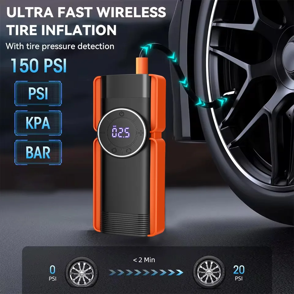 GKFLY 4000A Auto-Starthilfe, hohe Leistung, 69,6 Wh, Powerbank, Notstartgerät, tragbare Autobatterie-Booster, Busters – Detail 20