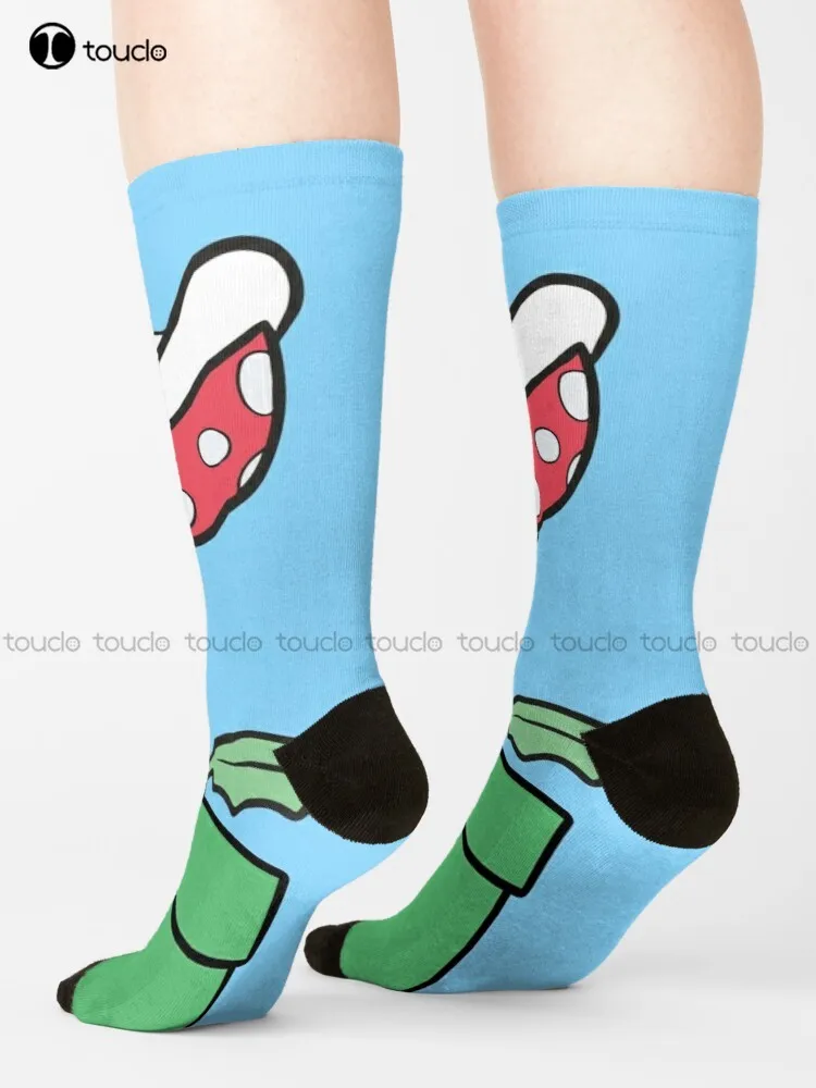 Piranha Plant Piranha Plant Socks Sport Socks For Men Cartoon Comfortable Best Girls Sports Street Skateboard Socks Custom Gift