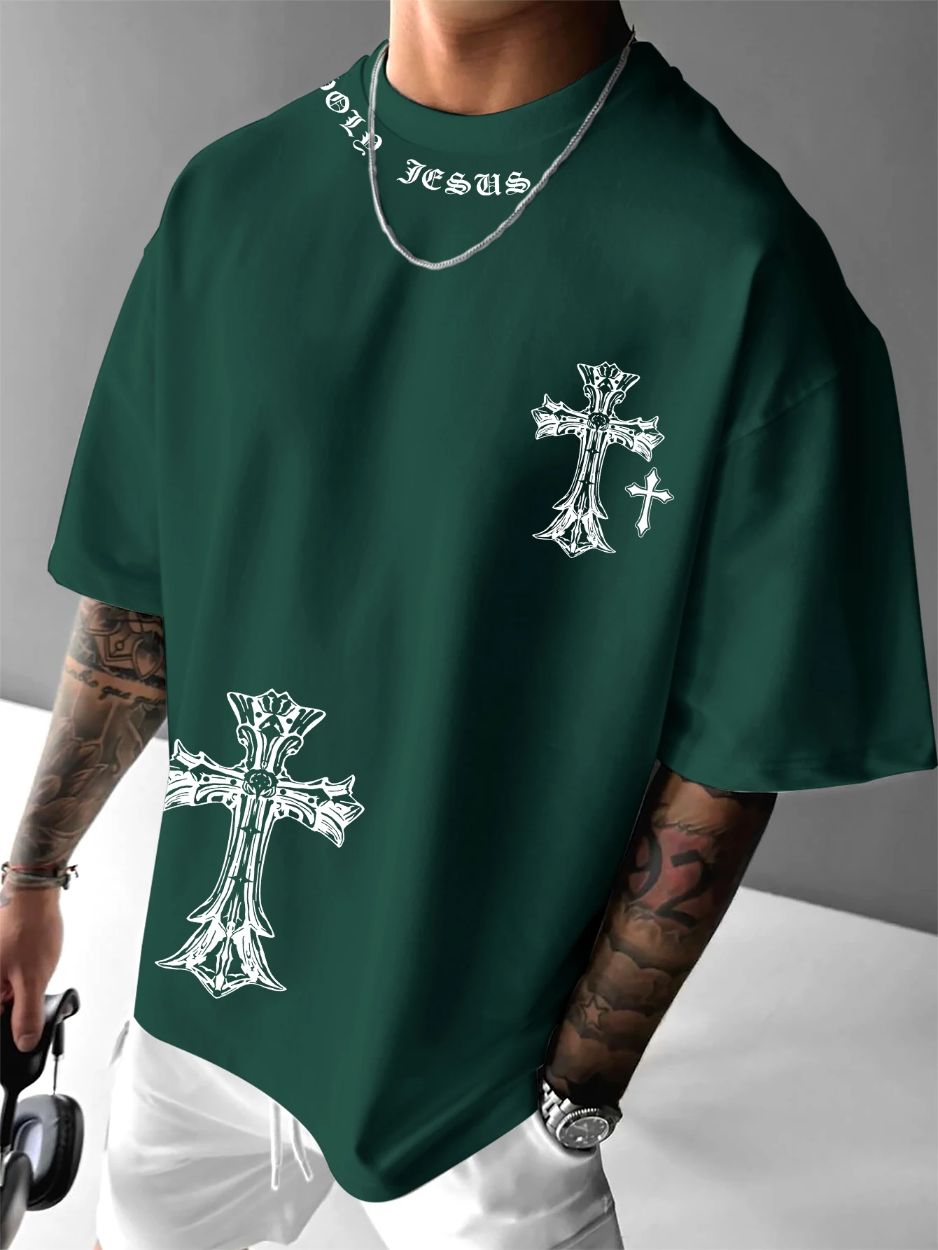 Men's Casual T-Shirt, Ornate B - Mens Fashion Combination 评论和价格