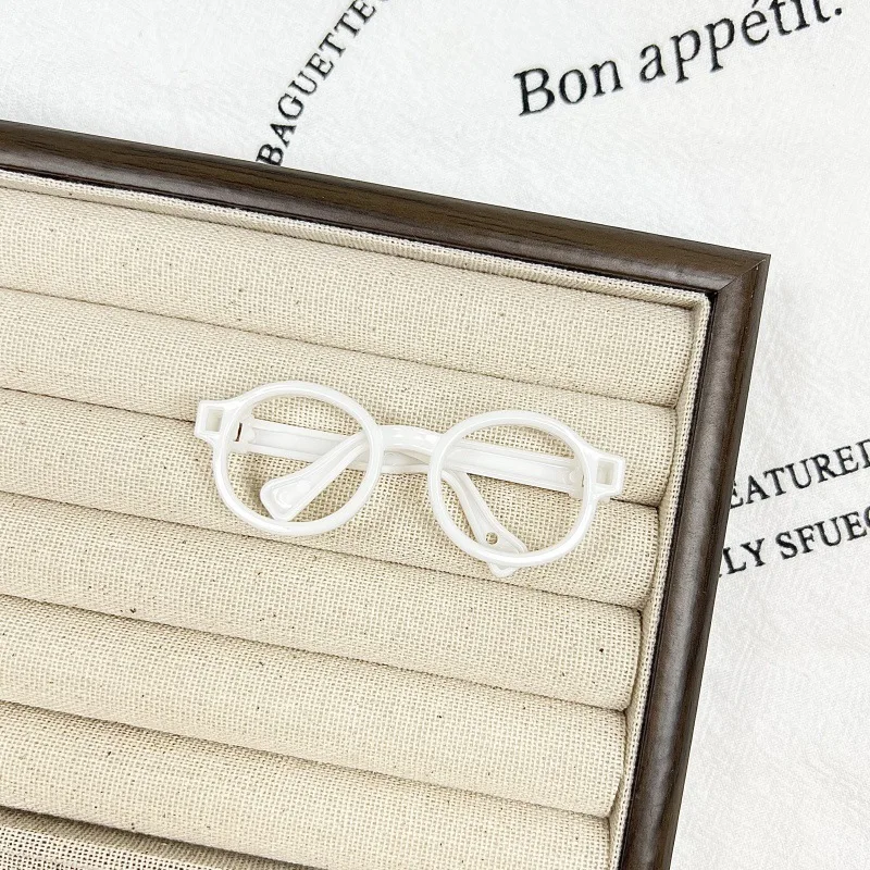 6.5 سنتيمتر نظارات بلاستيكية شفافة ل 1/8 1/6 1/3 1/4 BJD ل Labubu MSD SD أفخم ل EXO دمية النظارات الشمسية