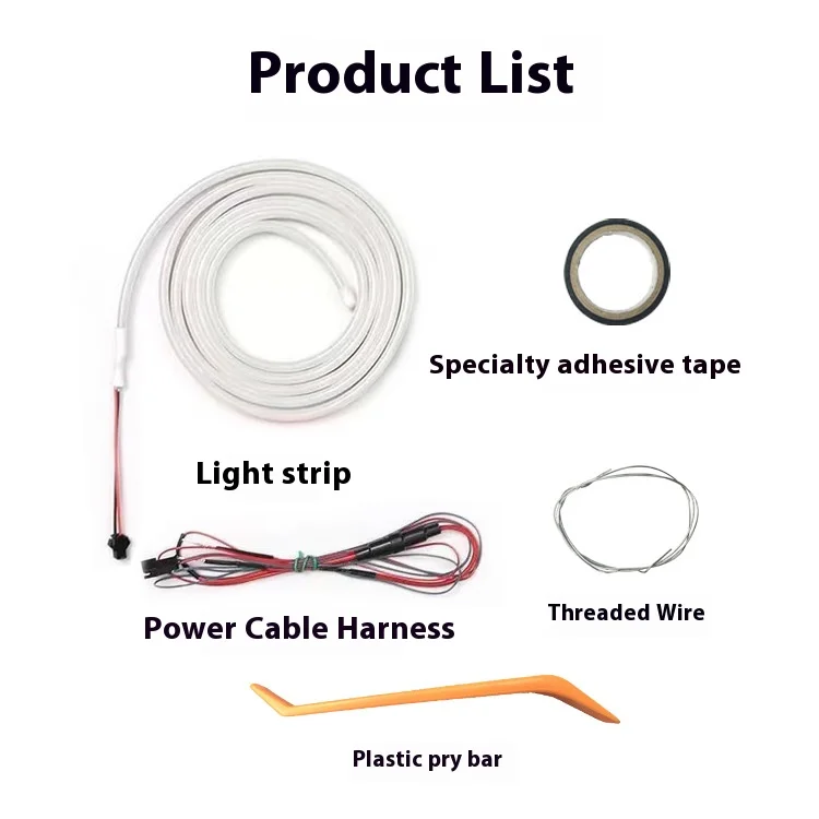 Tira de luces LED para maletero de coche, sensor de movimiento automático inalámbrico, iluminación ambiental multicolor para decoración de vehículos
