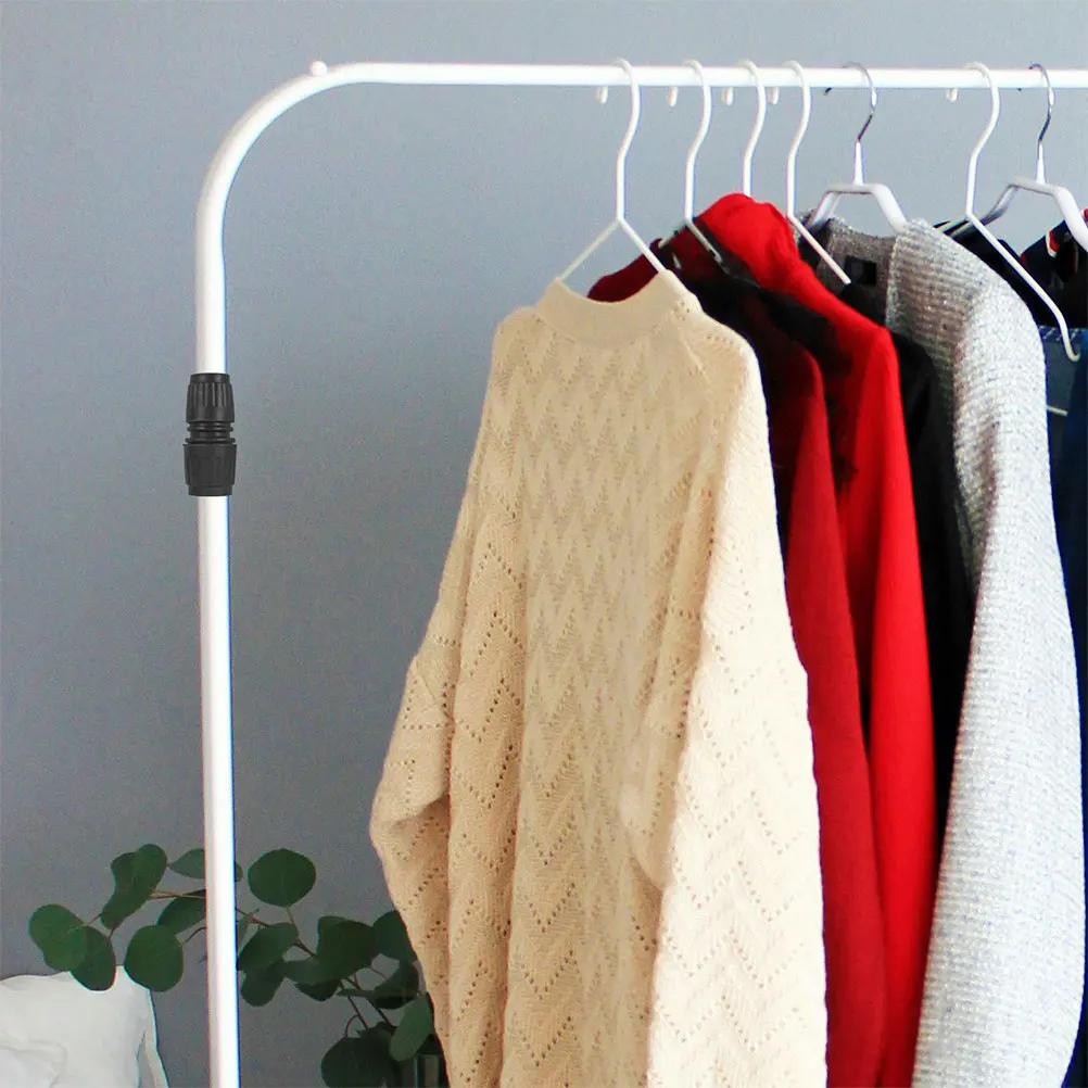 

2Pcs Universal Joint Clothes Rack Connectors Adjustable Telescopic Design for Single Double Rod Drying Racks Clothes Rod Joints