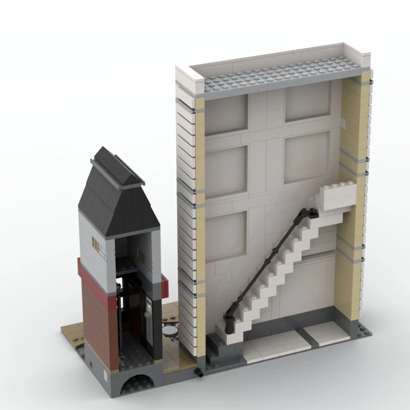 548 PCS City Engineering Gringgots Bank Enclosure - Compatible with Set 76417 MOC Customize Modular DIY Boys Assembly Toy Gift