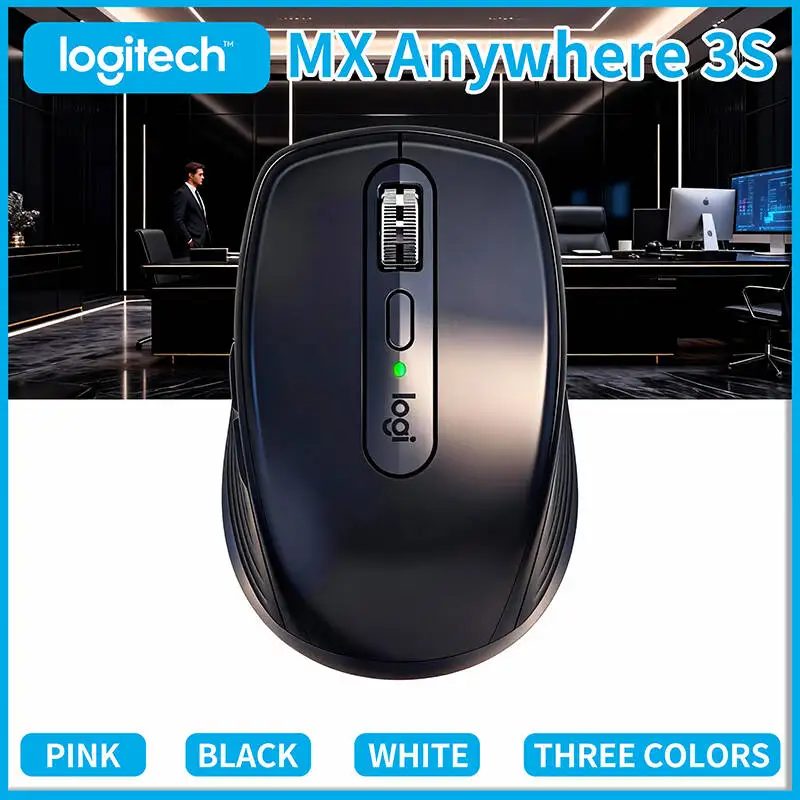 

Компактная мышь Logitech MX Anywhere 3S, эргономичный дизайн, перезаряжаемая, с быстрым прокруткой для портативных ПК Mac