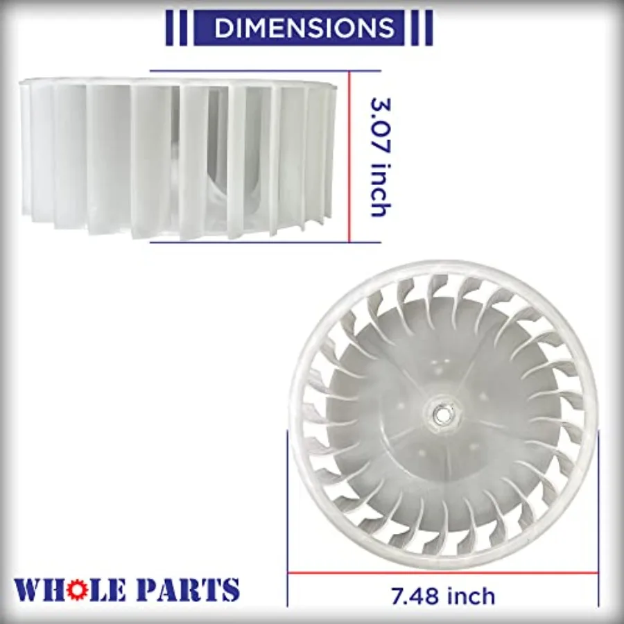 Whole Parts Dryer Blower Wheel Part # 00491640 - Replacement and Compatible With Some Bosch Dryers - Replaces AP3695075 648683