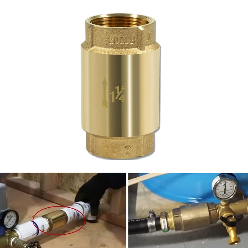 

Обратный клапан 1/4 ", внутренняя резьба трубы, односторонняя, без свинца, латунная конструкция