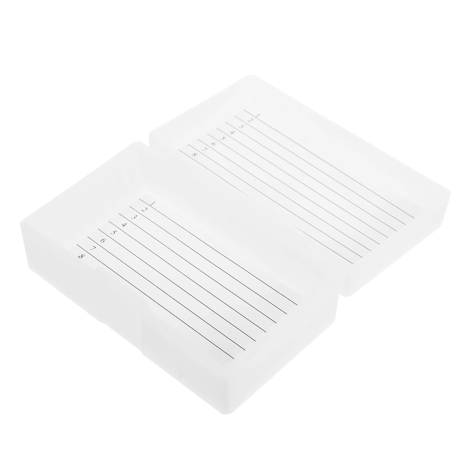 

Microscope Case for Glass Slides Storage Organizer Container White
