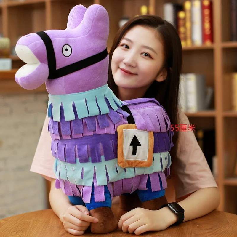 2024 New Game Stash Llama Pinatas Soft Alpaca Anime Figure Rainbow Horse Stuffed Toys Kid Christmas Doll Gift 20/25/34cm