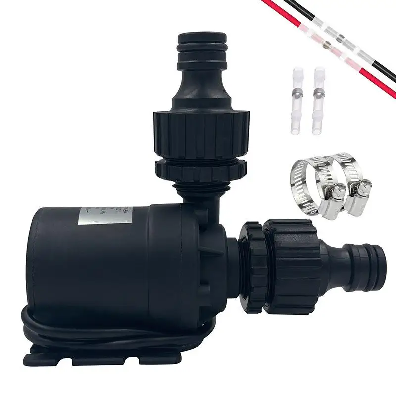 Solar DC12V/24V High Pressure Water Pump 800L/H Lift 5M Submersible Brushless Motor Aquarium Water Pump with Quick Break Joint view 4