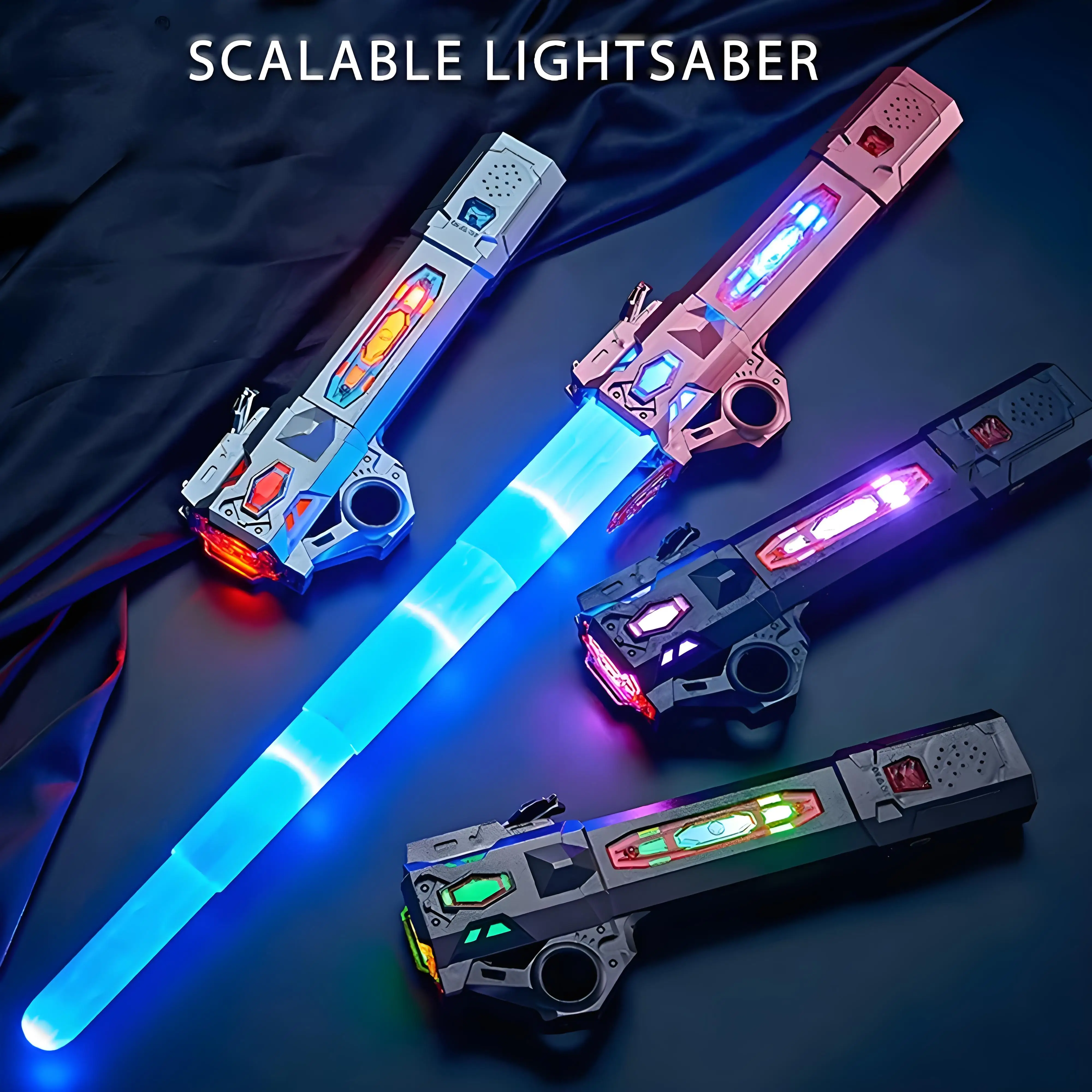 Spada laser Giocattolo per bambini Spada laser Stella 2 in 1 Flash Stick Bastone fluorescente Capelli Sciabola luminosa Spada giocattolo per bambini Luce RGB