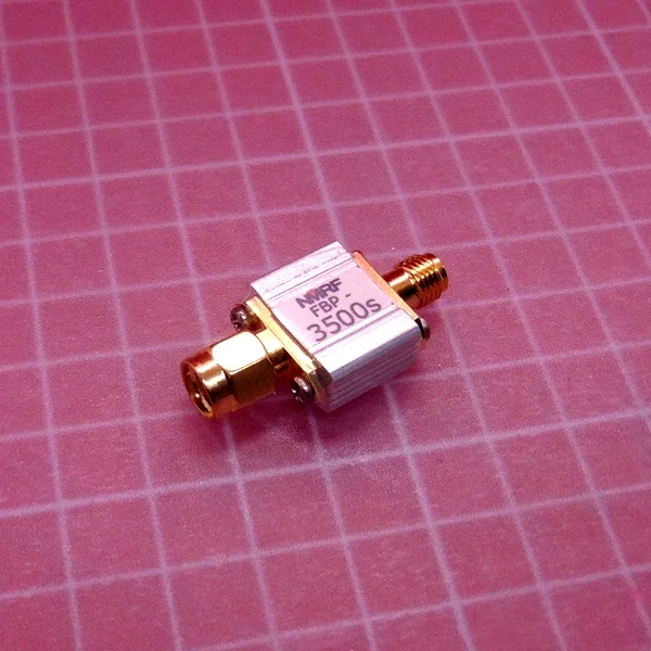 3500(3400-3600)MHz SAW Bandpass Filter, 1dB Bandwidth 200MHz,SMA Interface