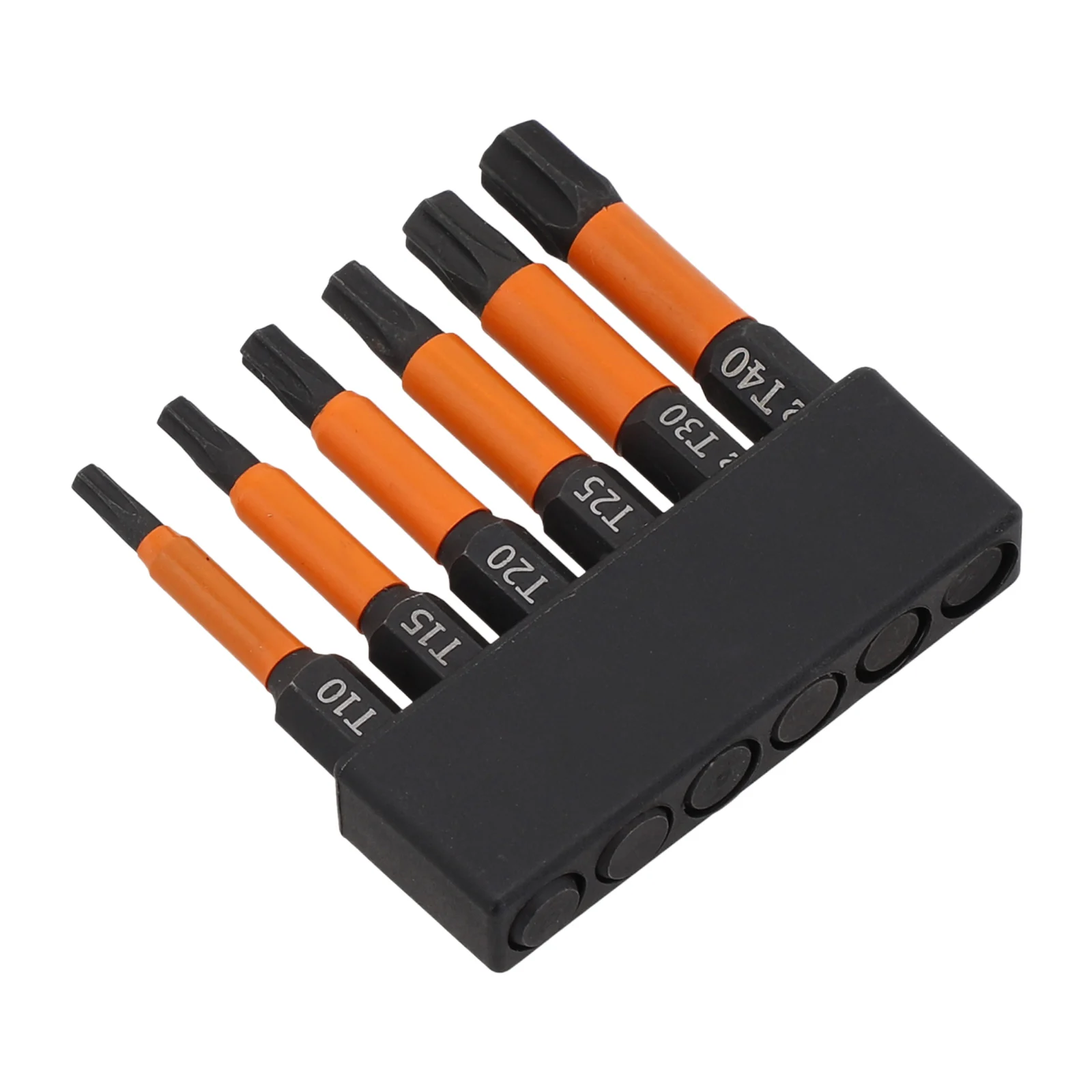 6pcs 50mm Torx Screwdriver Bit Magnetic 1/4 Hex Shank Magnetic Head Screwdriver Bit Set T10-T40 Hand Tools