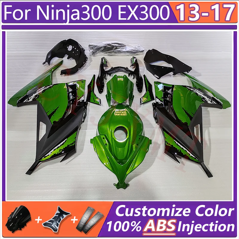 

Комплект обтекателей для мотоцикла из АБС-пластика для Kawasaki Ninja 300 2013-2017, обтекатели с полным покрытием Ninja 300 EX300 13-17, литье кузова