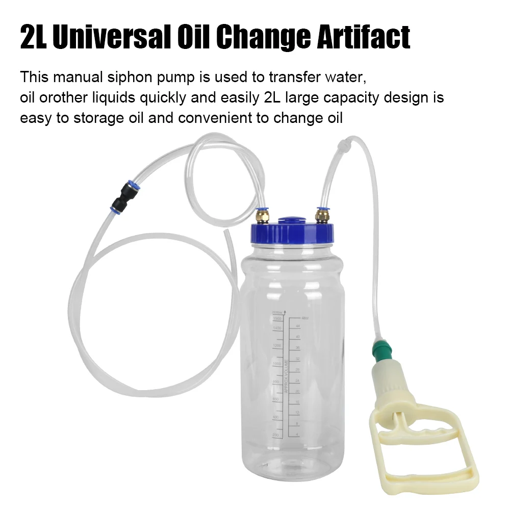 2L Oil Change Pump Car Brake Bleeder Fluid Pumping Suction Auto Care Maintenance Repair Tools Motorcycle Accessories Universal