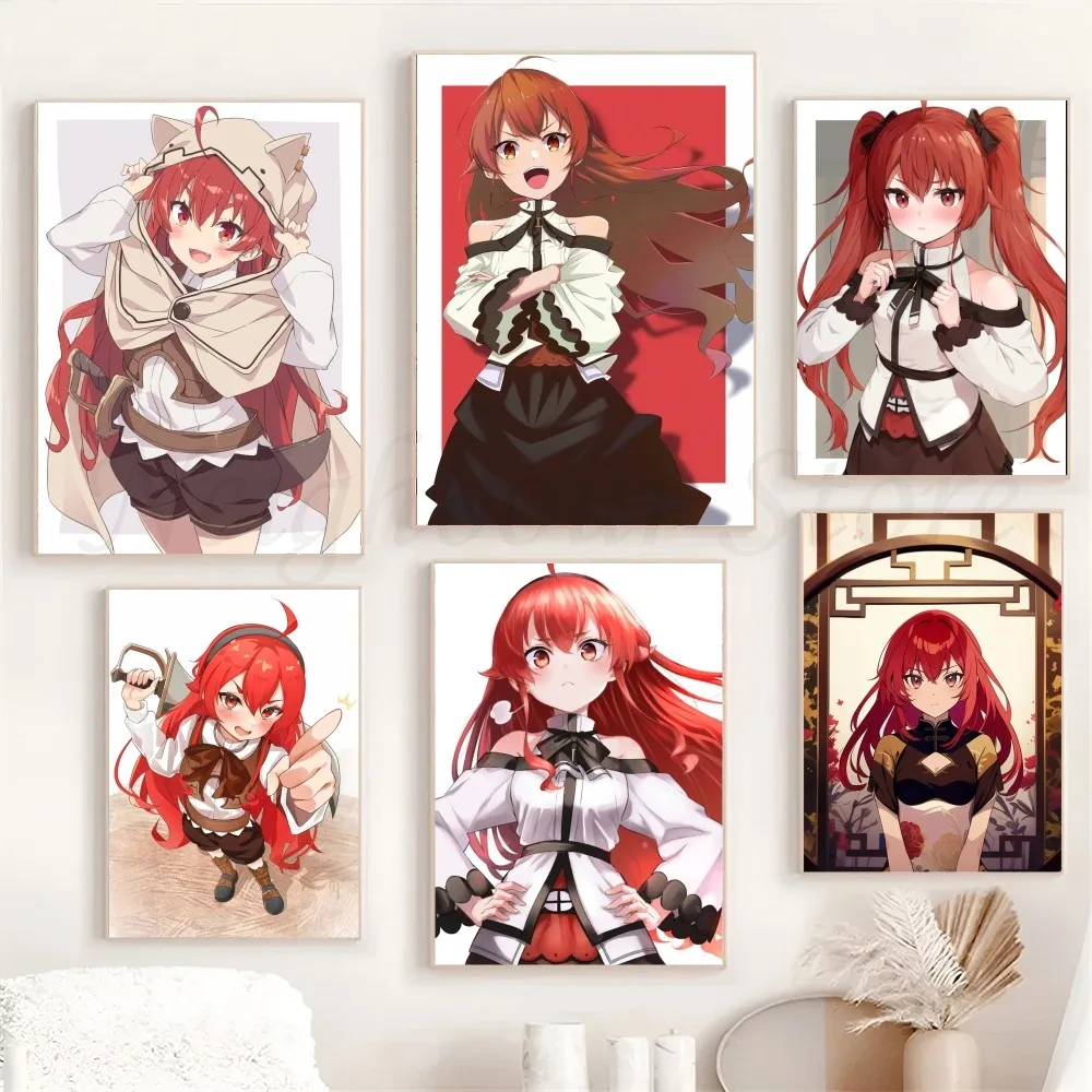 1 قطعة Eris Greyrat أنيمي التناسخ العاطلين المشارك ملصق الفن طباعة بار أثاث غرفة المعيشة ديكور