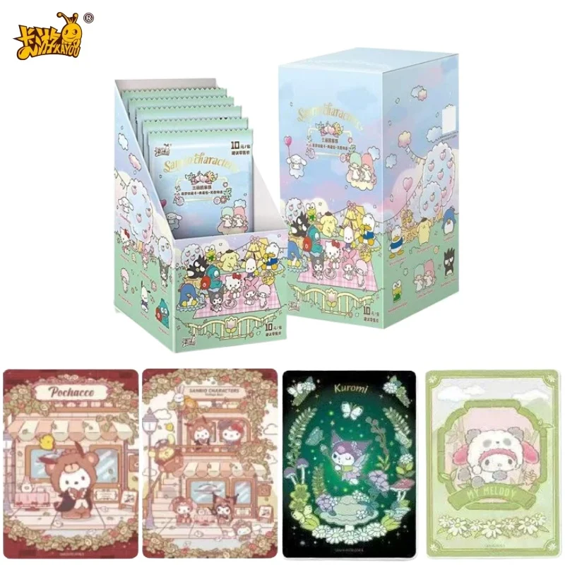 KAYOU Genuine Sanrio Card Sanrio Family Series Mengmeng Collection Card Fragrant Tales Anime Peripheral Cards Children Toy Gifts