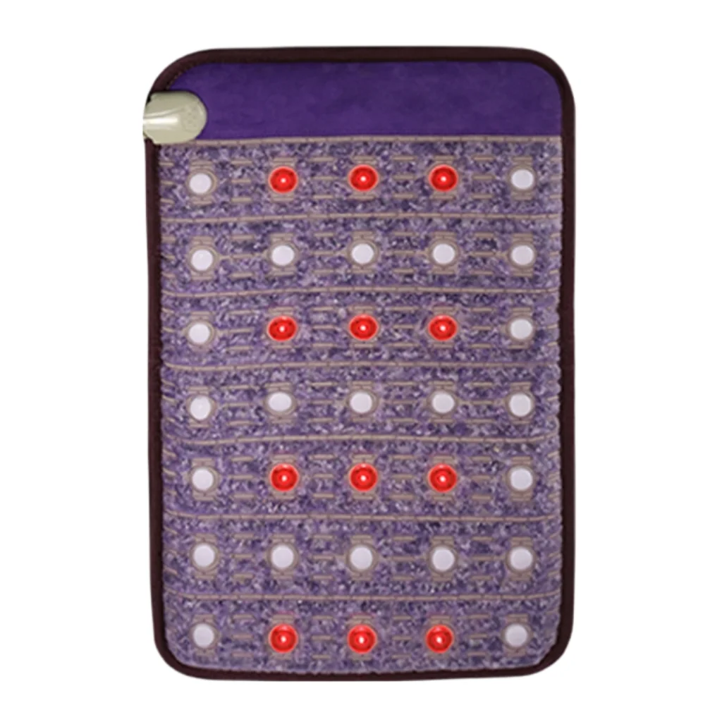 Portable 51*80CM Far Infrared Heating Mini Mat with Amethyst & Tourmaline That Help Alleviate Pain and Stress