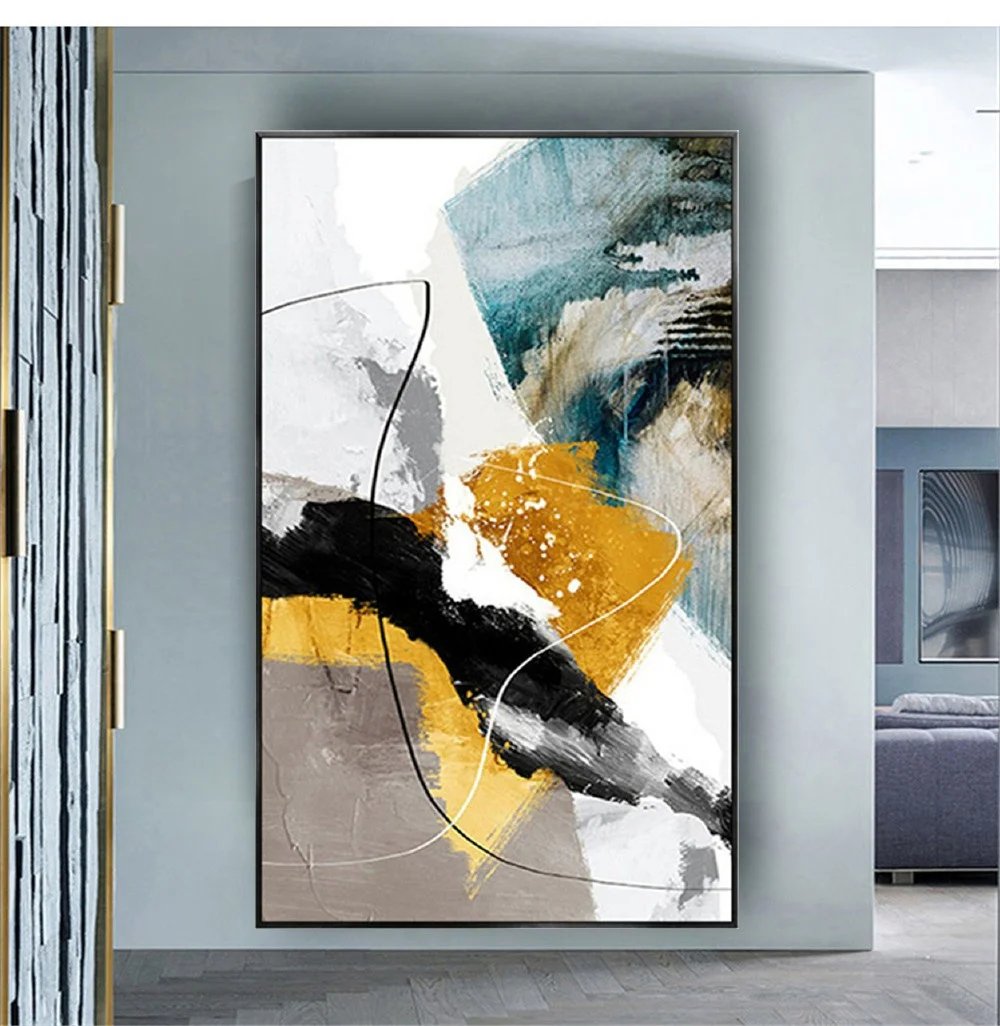 

pop Handmade oil painting on canvas Modern Bright Color abstract colorful landscape painting for Home decor Picture Wall Hotel