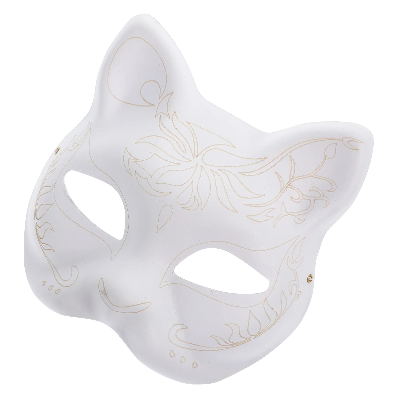 

Paintable Blank Cat Face Masks DIY Paper Masquerade Mask Party Accessories Halloween Props Craft Blanks Safe Fun Project