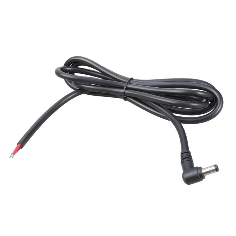 90 Degree DC5.5x2.5mm Plug to Bare Wire Cord 16AWG 15A Replacement Cable Wire W8KE