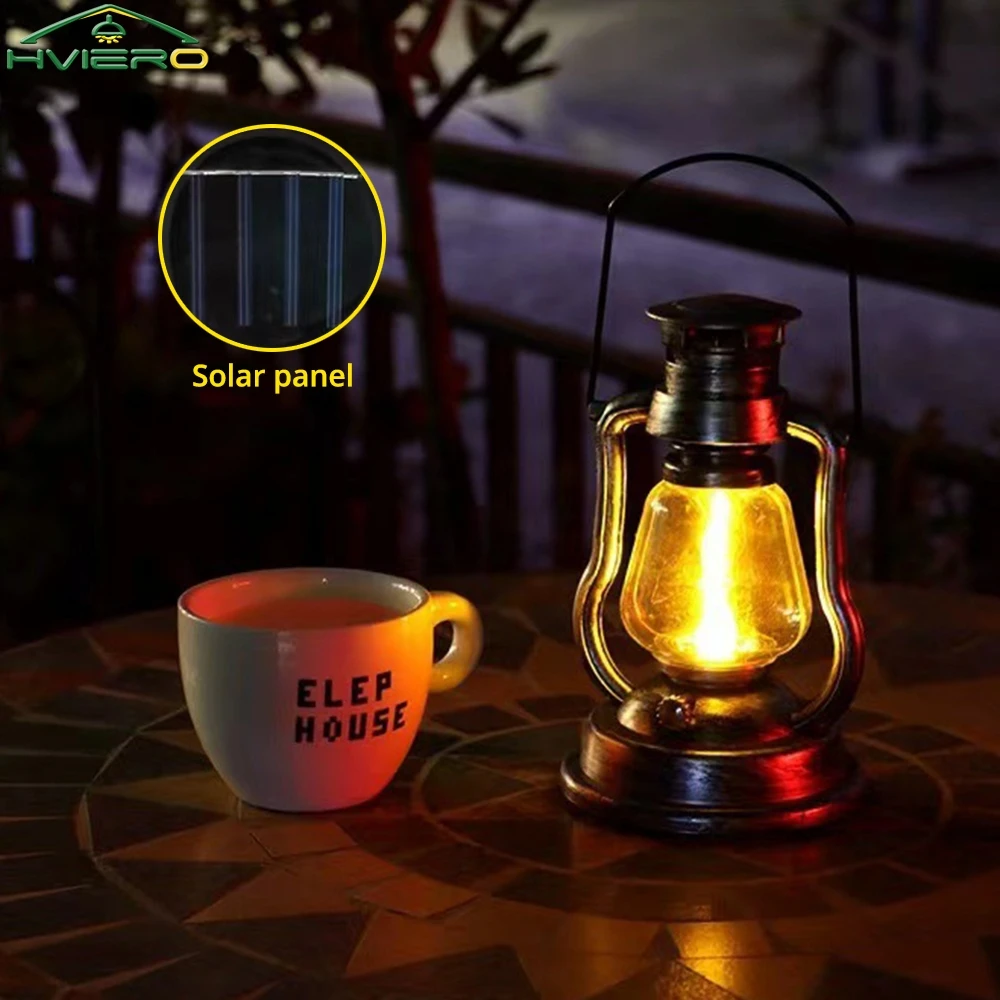 

Outdoor Decor Garden Lights Hanging Chandelier Portable Camping Solar Led Lighting Lamps Bulbs Retro Decoration Holiday Candles