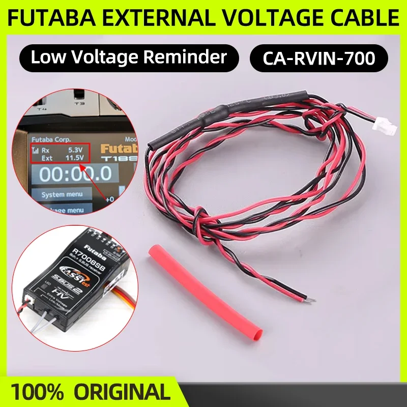 Sensor de Voltaje FUTABA CA-RVIN-700, Cable de Retorno de Voltaje Externo para R7003SB R7008SB 14SG T10J, Prueba de Retorno