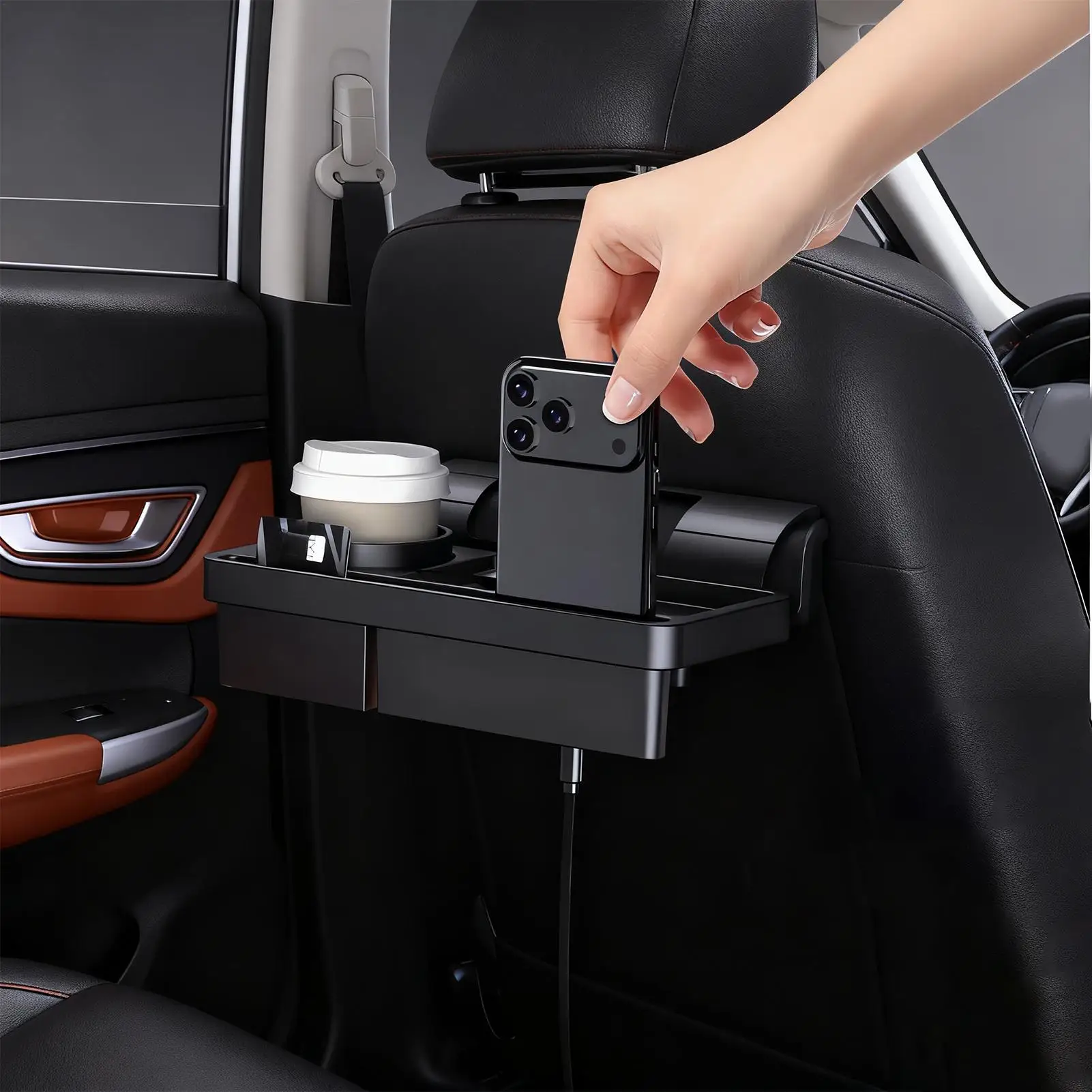 

Car Door Cup Holder Non-Slip Organizer Car Organizer For Door Window Truck SUV Phone Bottle Beverage Drink Coin Change